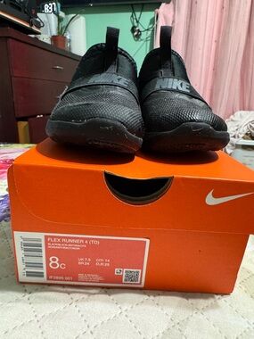 Nike Kids Slip-On Athletic Shoes - Black